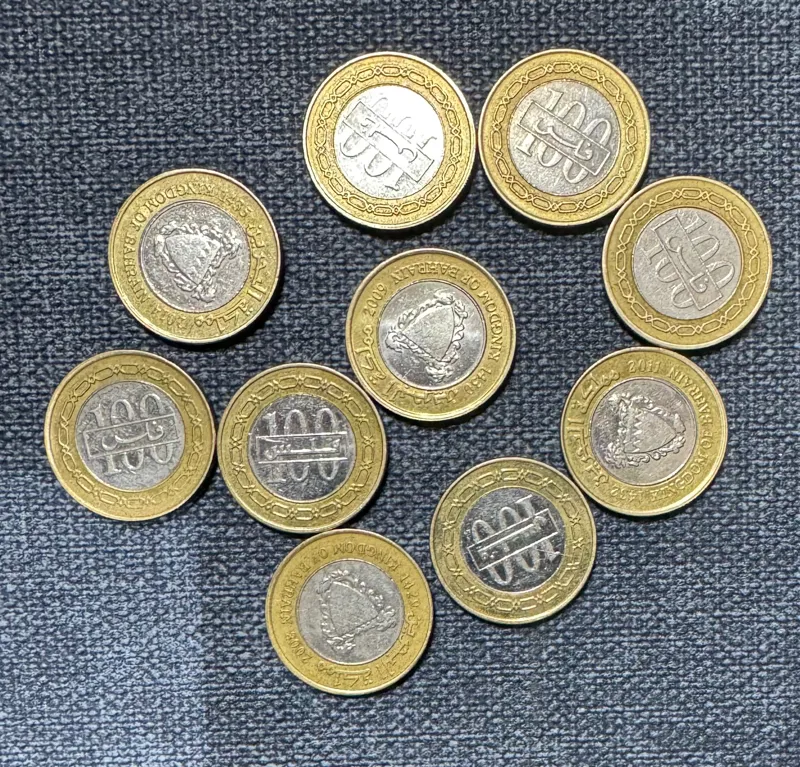 پک 10 عددی 100 فلس بحرین 2008- 1429 بدون کنسل