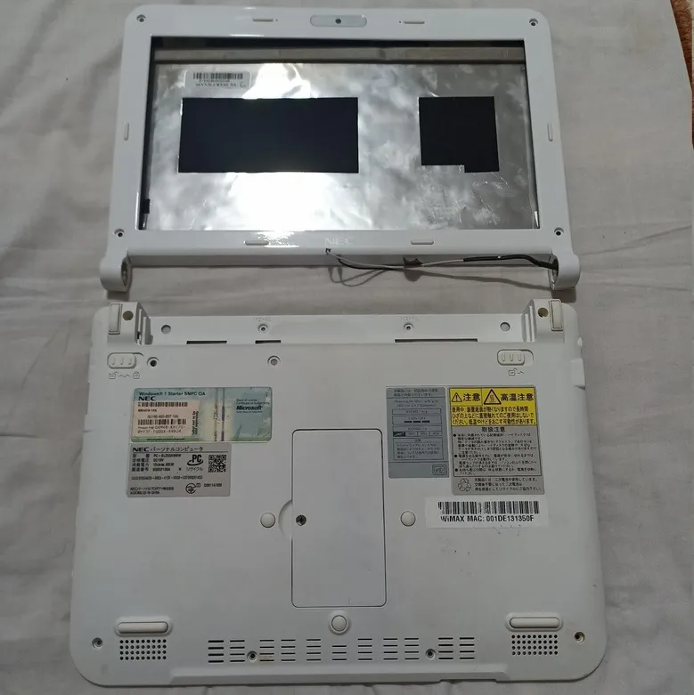 قاب جلو و عقب مانیتور لپ تاپ 10 اینچ دارای وبکم