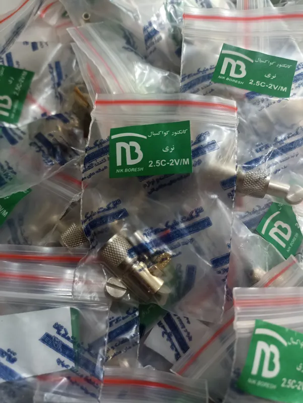 کانکتور کواکسیال مخابراتی نری برای کابل 2.5c 2v