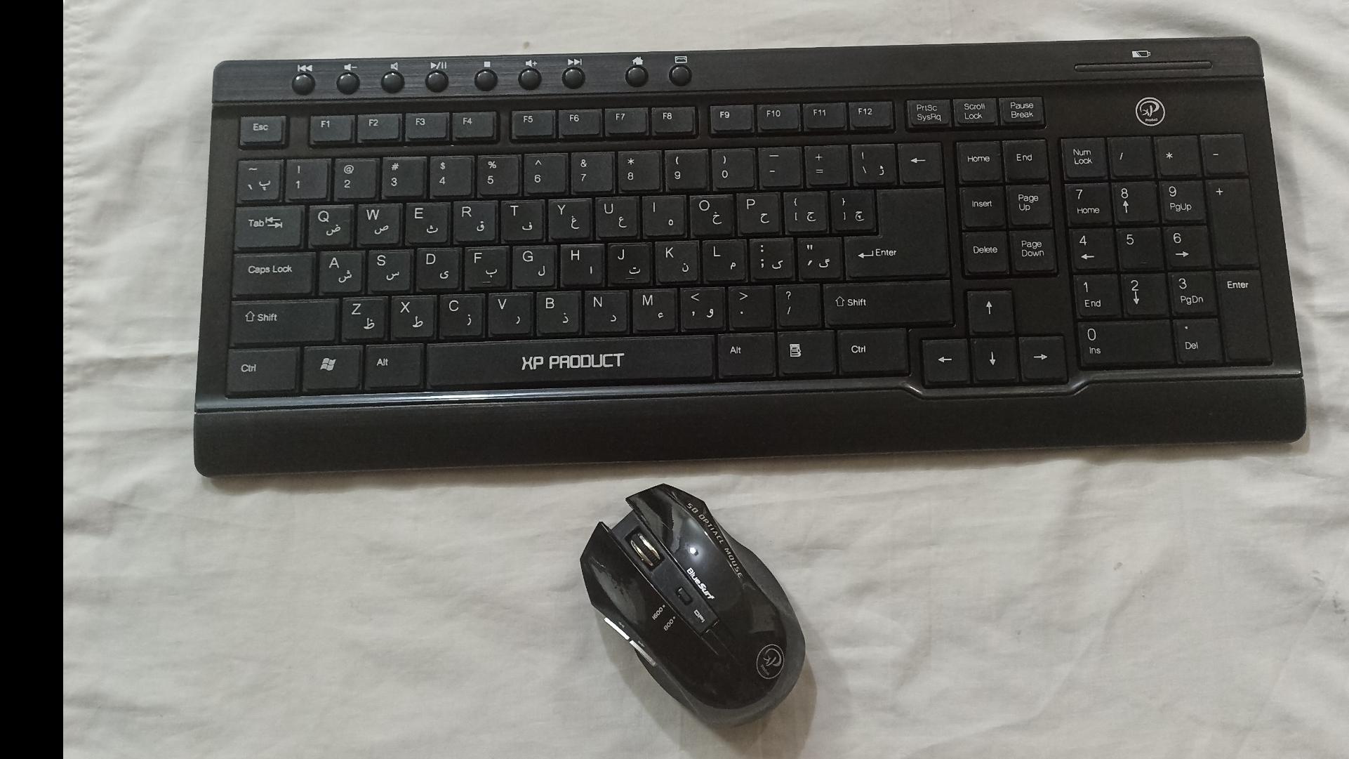 موس و کیبورد بی سیم xp-w5400 کاملا نو (بدون جعبه)