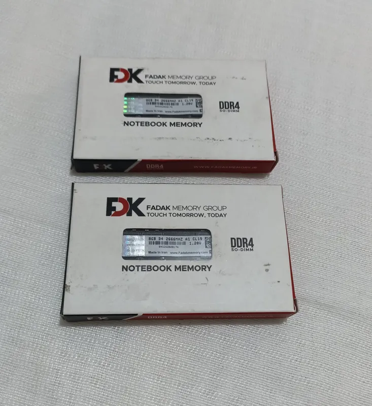 رم 8 گیگ DDR4 کاملا نو لپ تاپ برند باکیفیت FDK