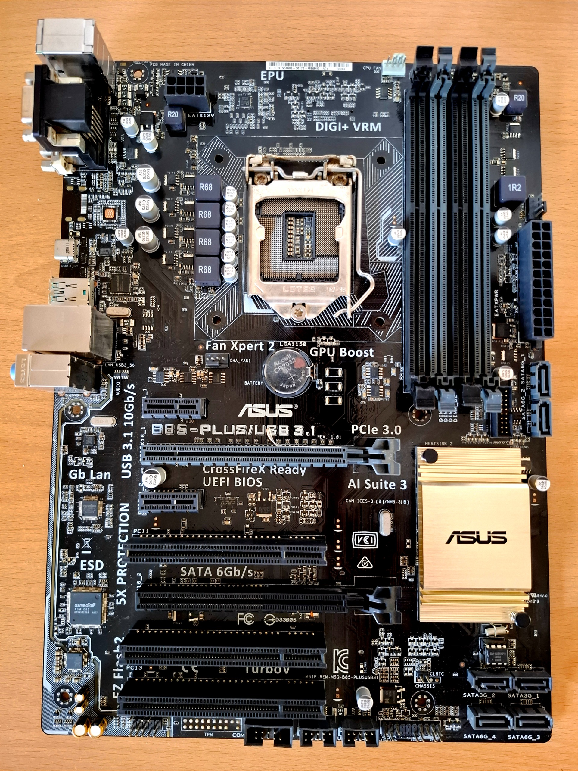 مادربرد Asus B85 Plus Type C USB 3.1