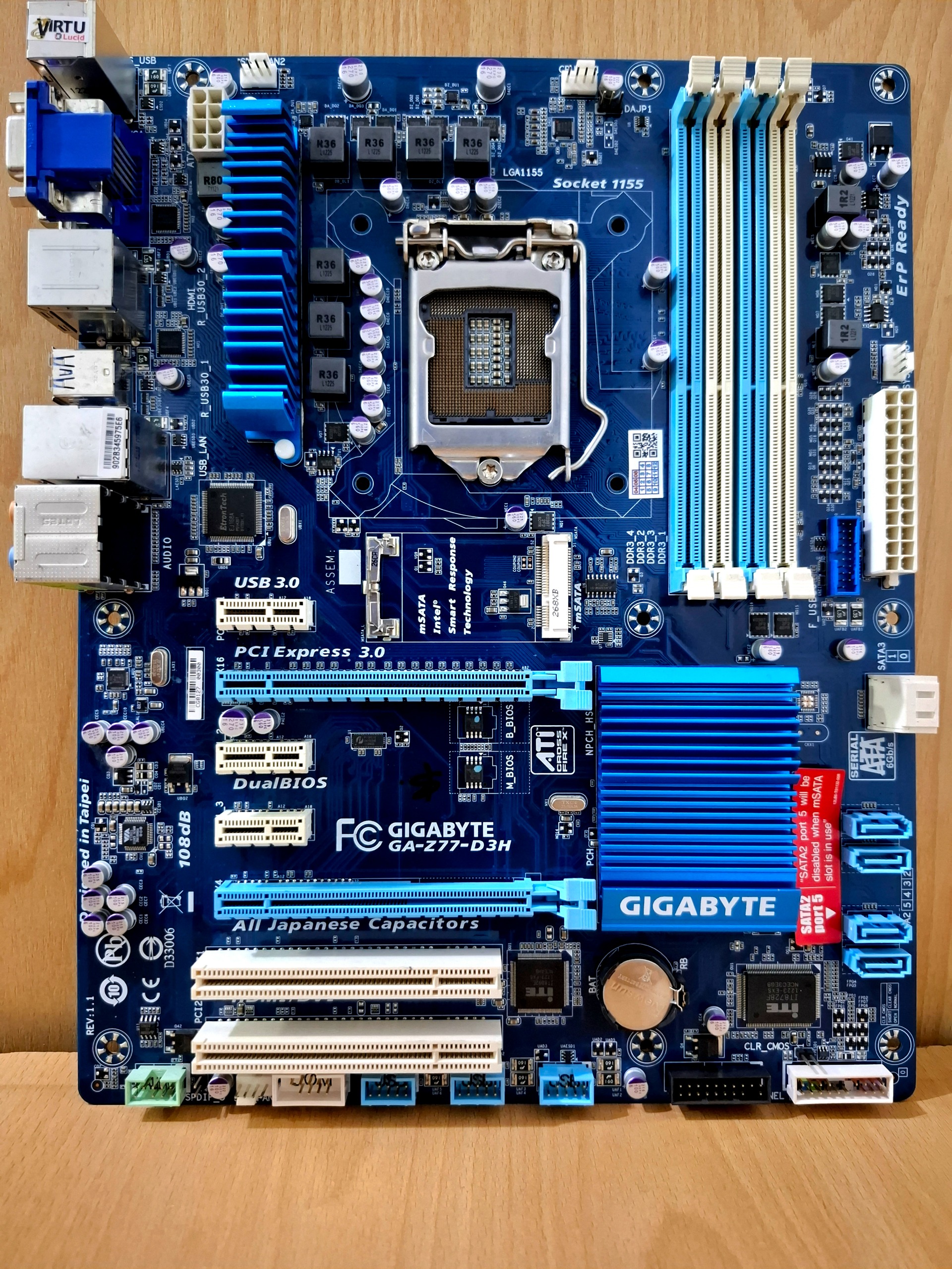 مادربرد Gigabyte Z77 D3H