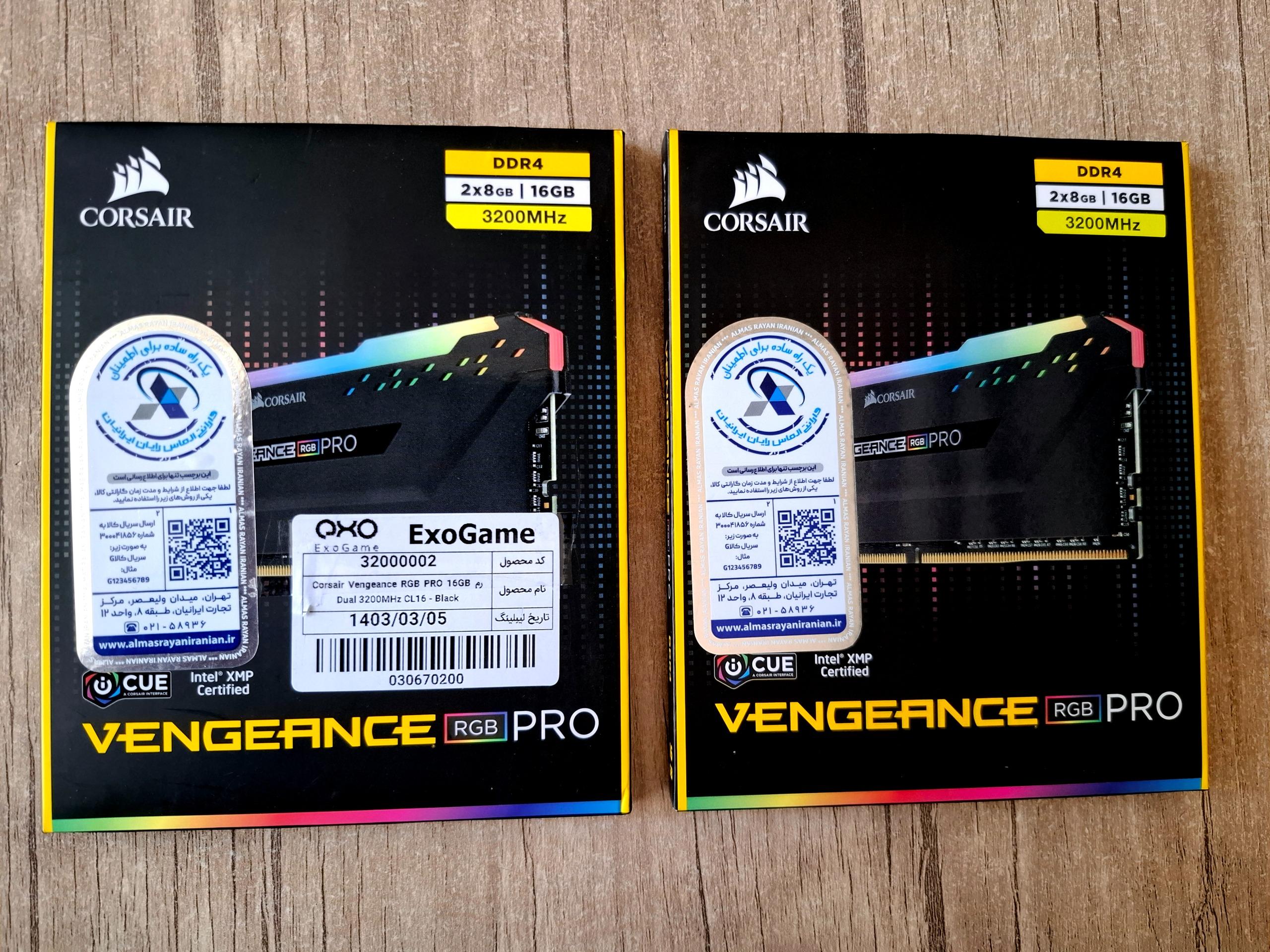 رم DDR4 Corsair Vengeance PRO RGB