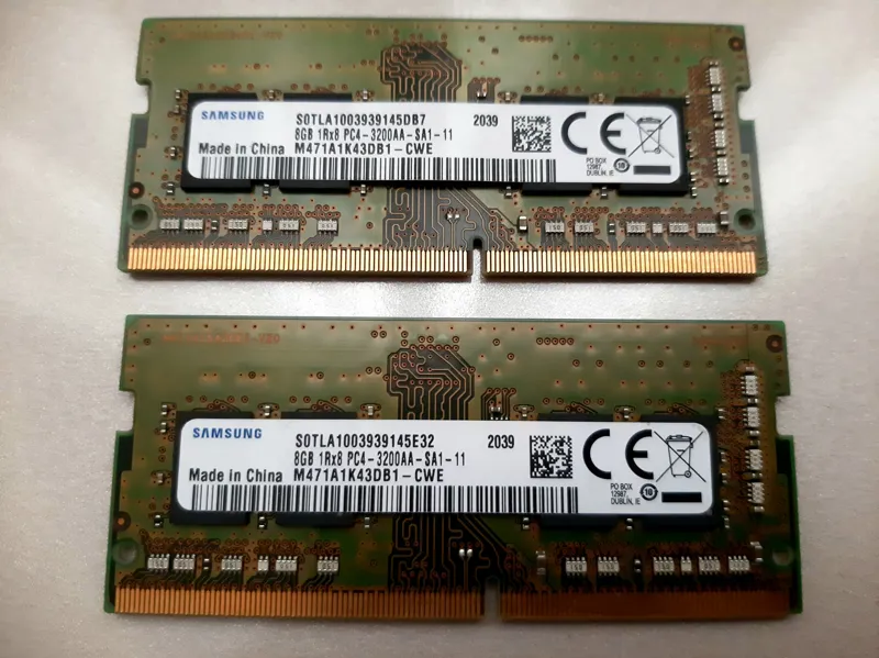 رم لپ تاپ DDR4 Samsung 2×8G 3200