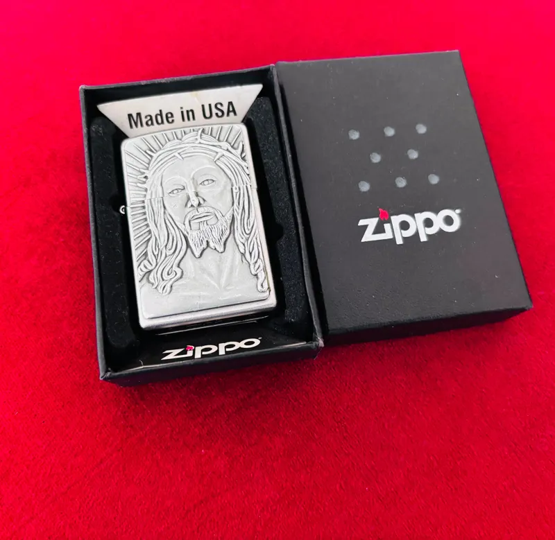 فندک زیپو اصل آمریکا شمایل مسیح