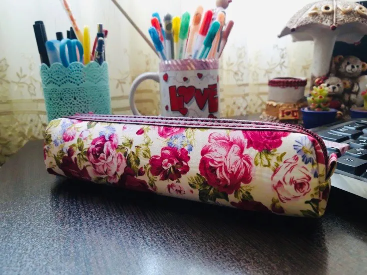 جامدادی پارچه ای طرح گُل رُز (توضیحات مهم)