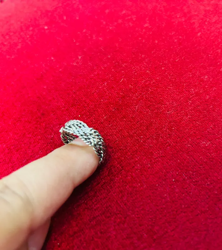 انگشتر حصیری آب طلا(قلاویز)