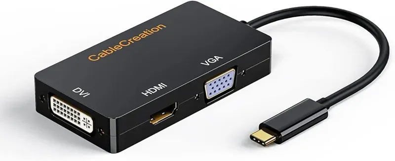 تبدیل USB C to VGA HDMI DVI