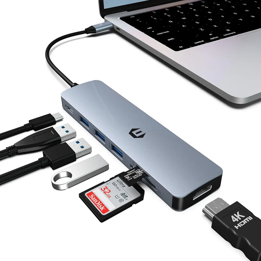 هاب 7 پورت USB C مدل HB036