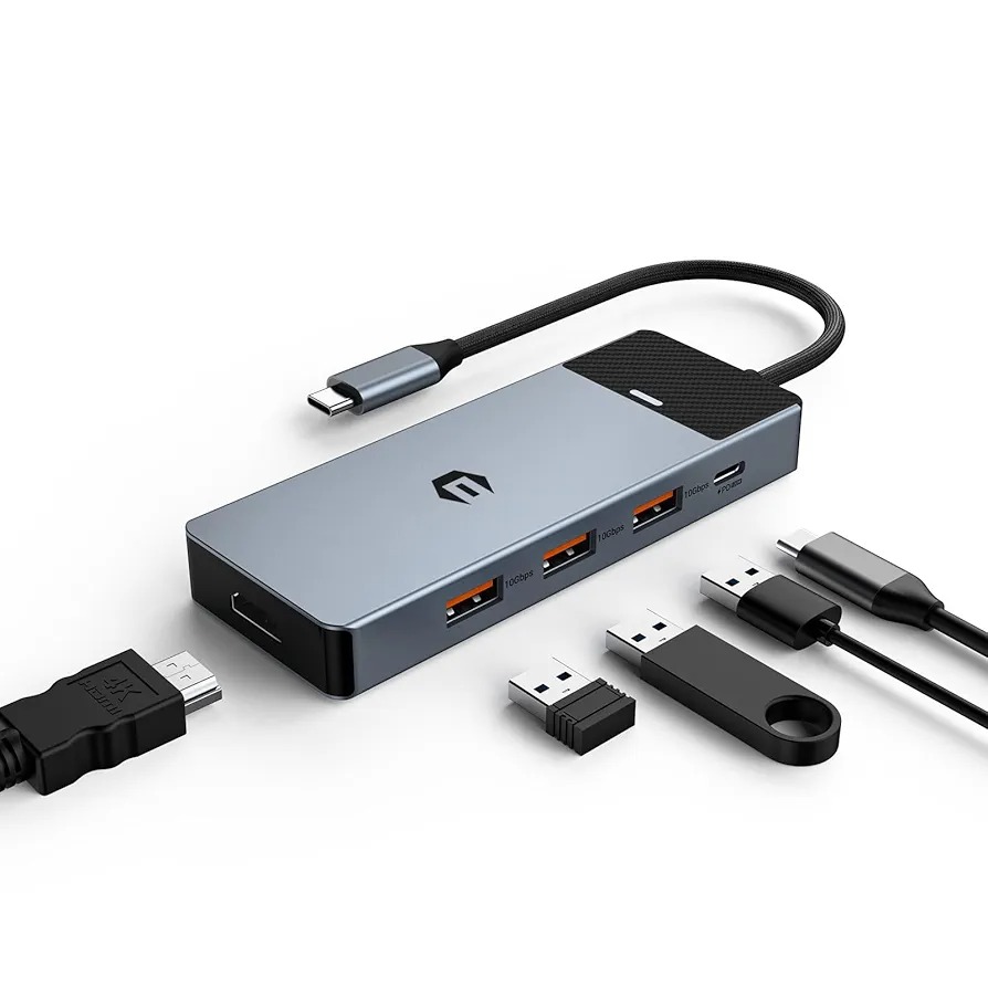 هاب 5 پورت USB-C مدل HB046 سه پورت usb 3.2