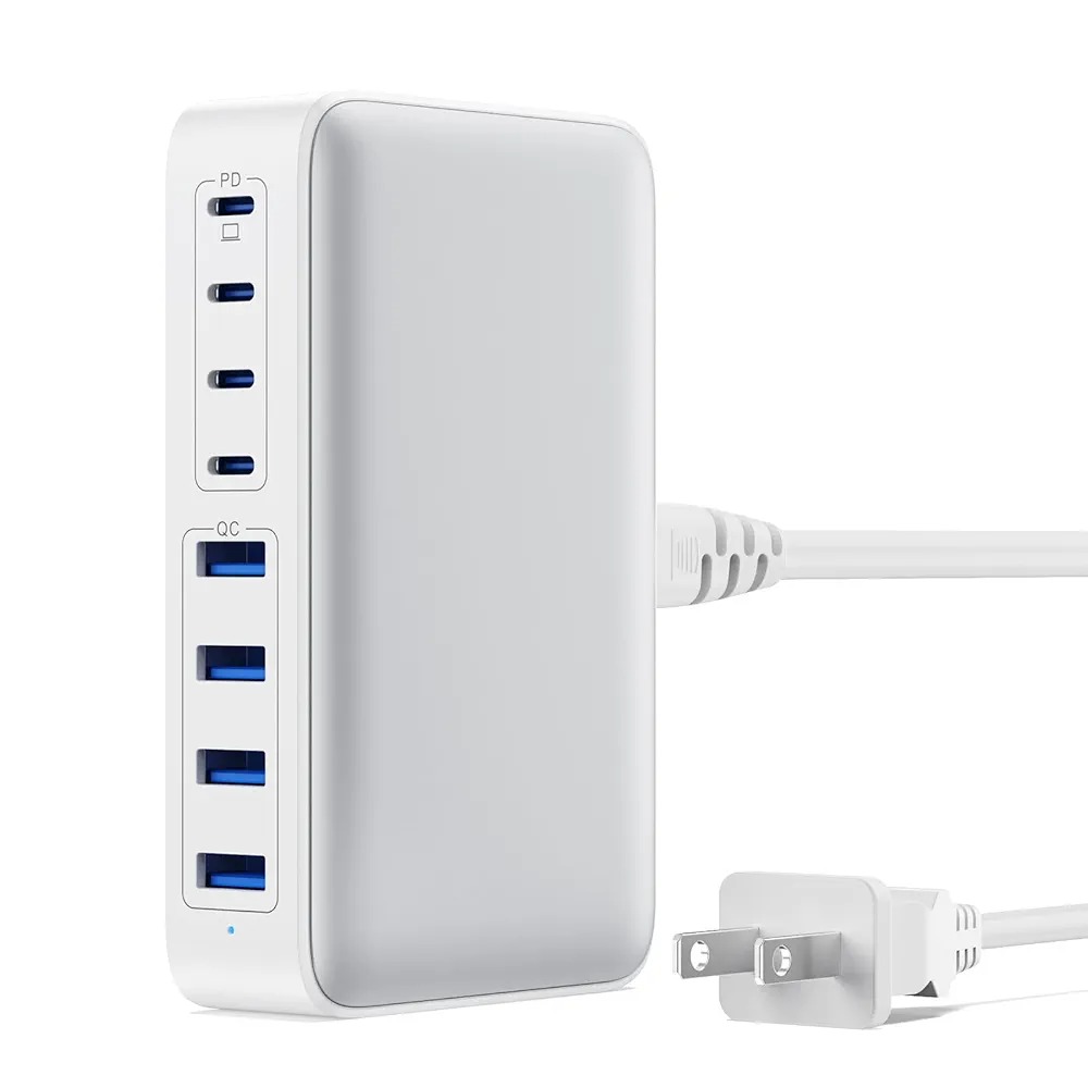 شارژر دیواری 8 پورت مدل HX100P7 ظرفیت کل 200w
