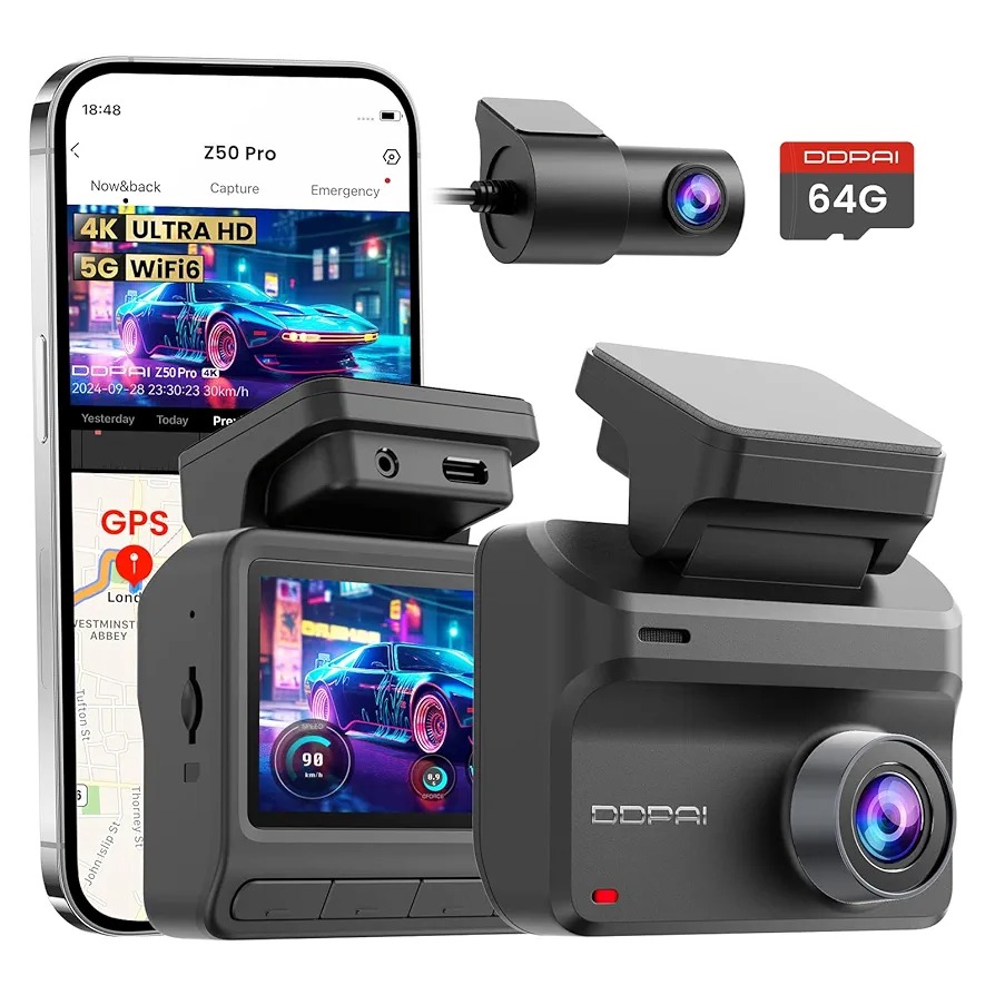 دوربین ثبت وقایع خودرو DDPAI Z50 Pro 4K