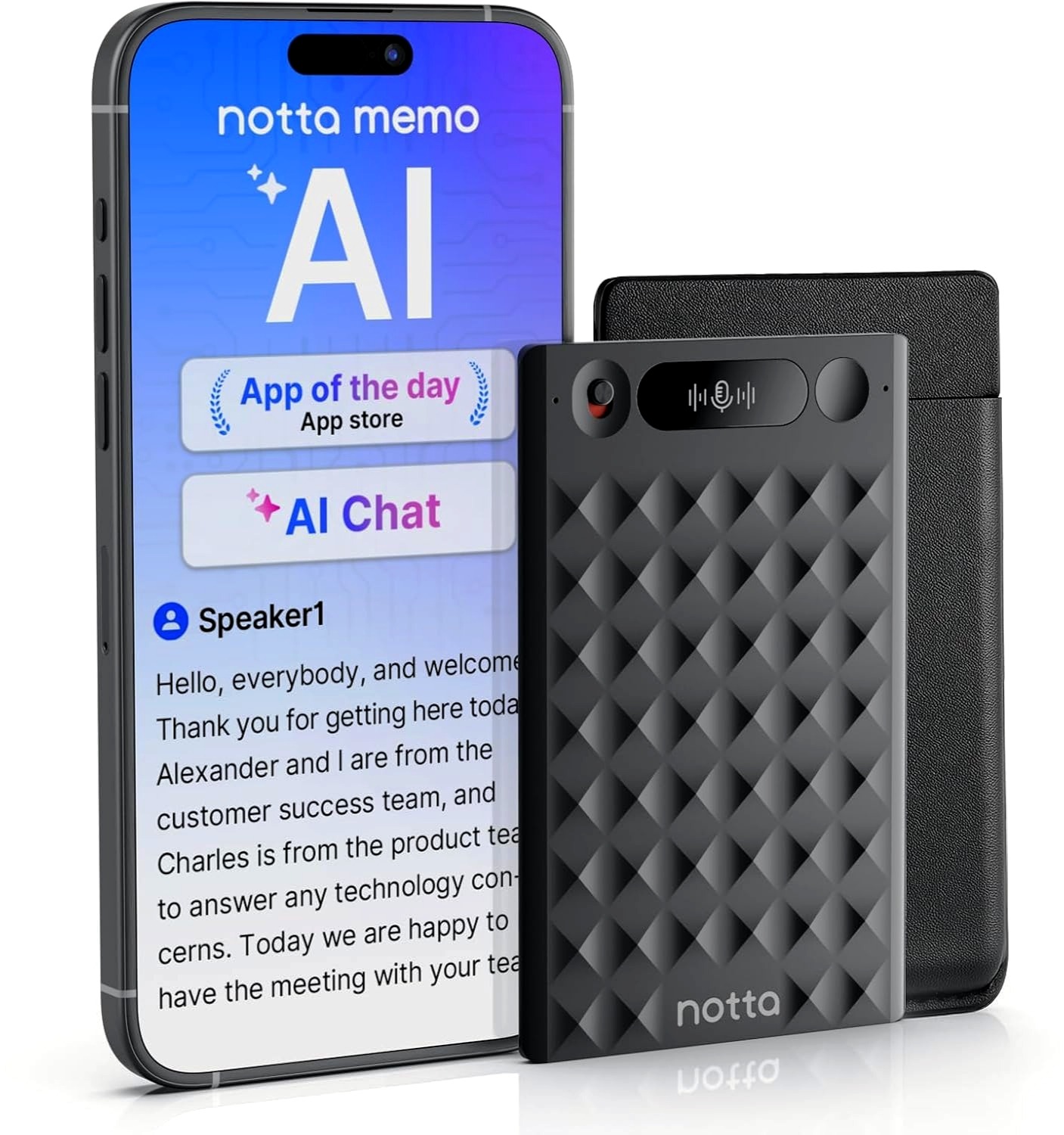 ضبط کننده صدای Notta Memo با هوش مصنوعی