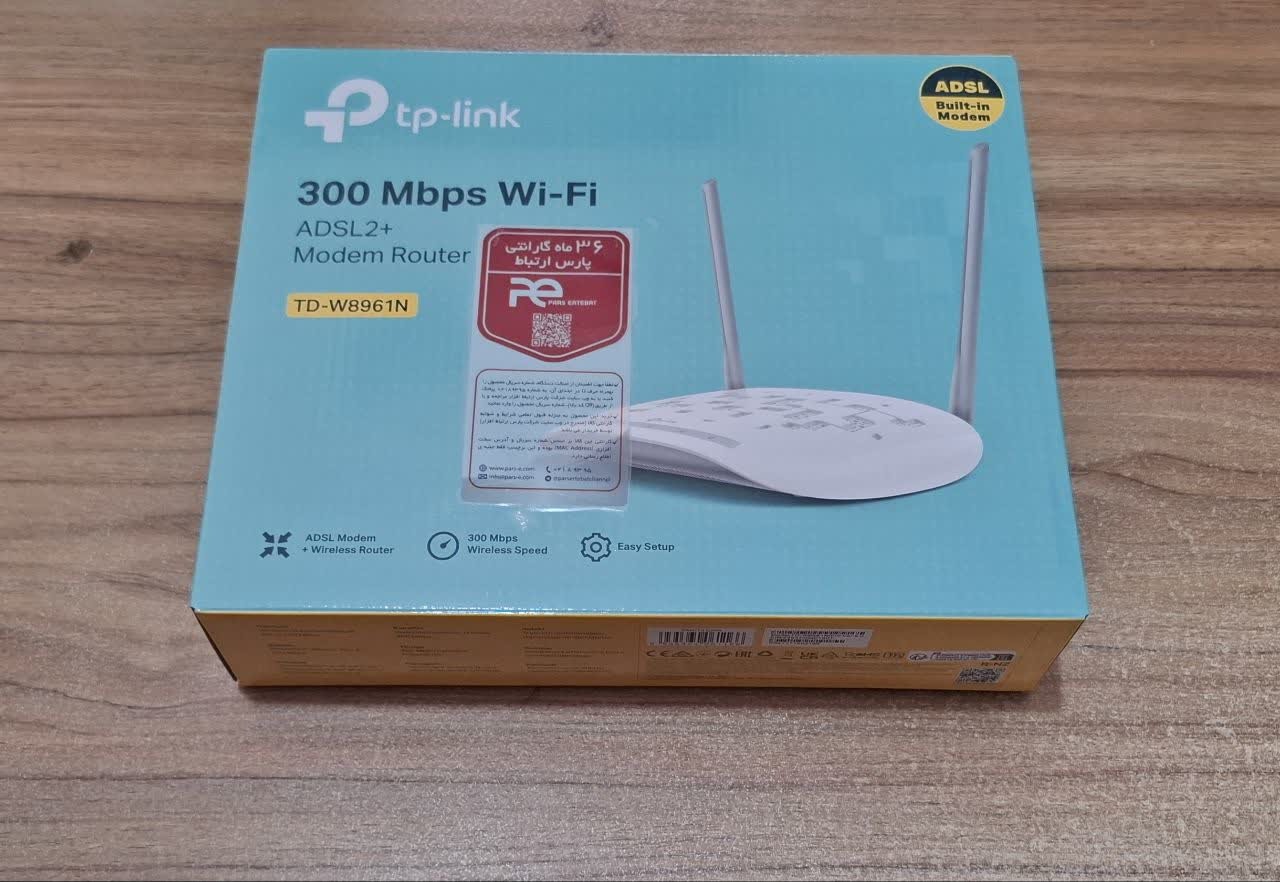 مودم ADSL بیسیم TPLink نو با گارانتی 3 ساله