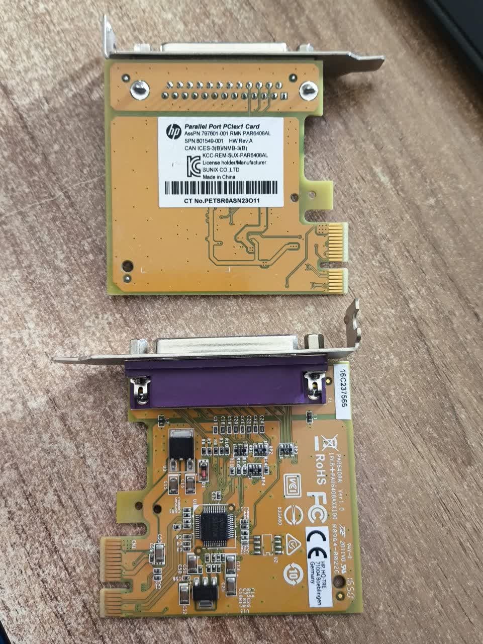 کارت تبدیل PCIe to Parallel Port مینی کیسی