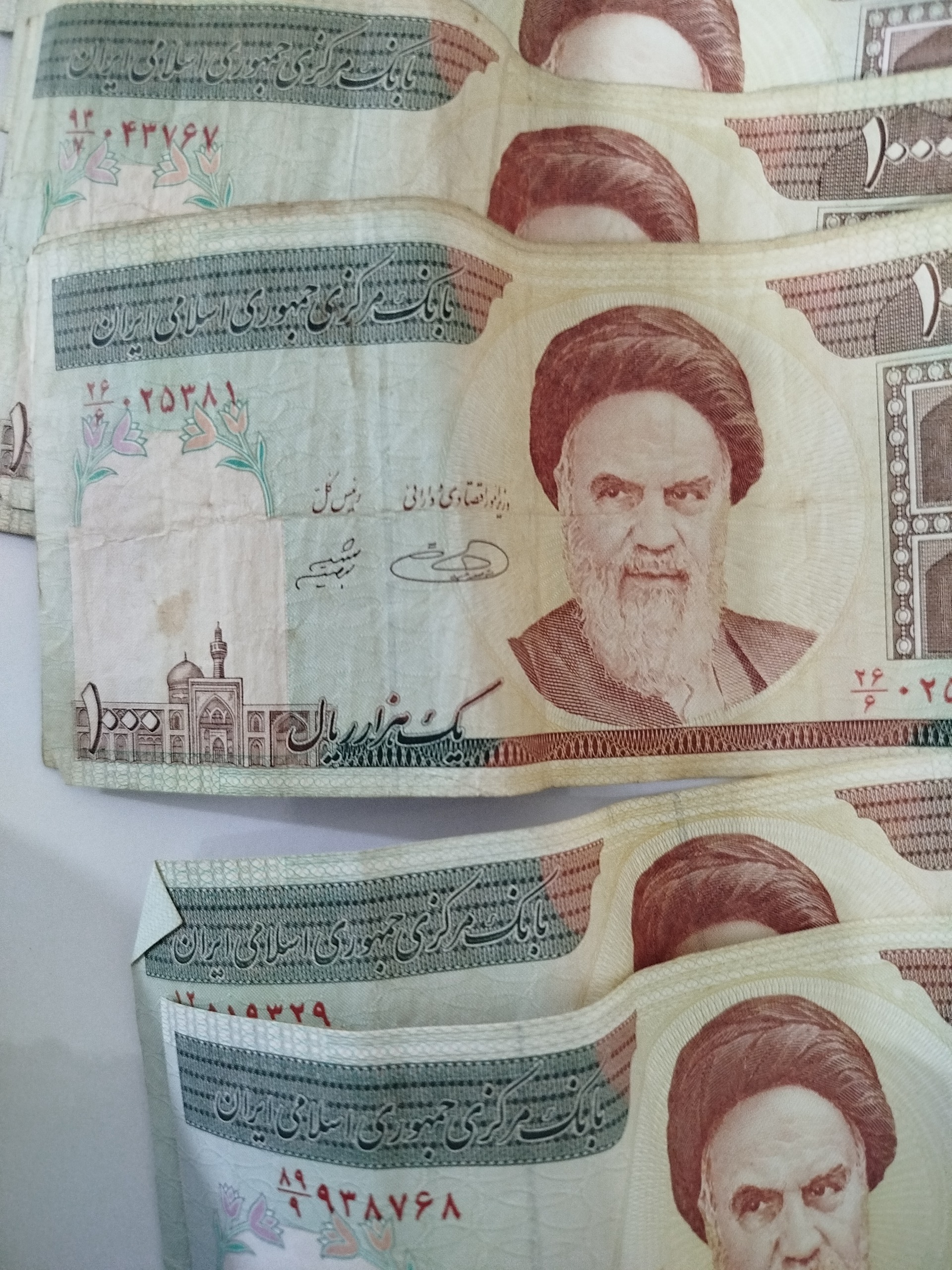 15 عدد اسکناس 100 تومانی قدیمی