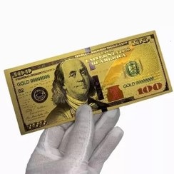100دلاری روکشی آب طلا 24گلد کلکسیونی