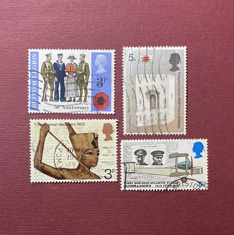 4 عدد تمبر قدیمی انگلستان